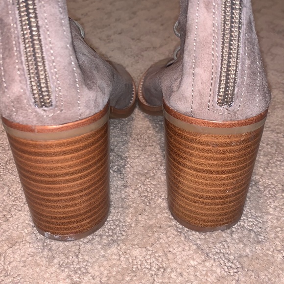 JEFFREY CAMPBELL SUEDE OPEN LACE BOOTIES - Picture 5 of 8